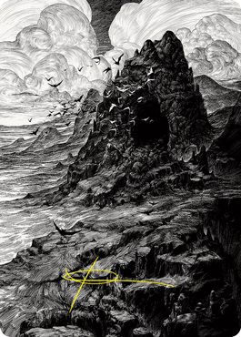 Mountain Art Card (Gold-Stamped Signature) [Innistrad: Crimson Vow Art Series] | Galaxy Games LLC