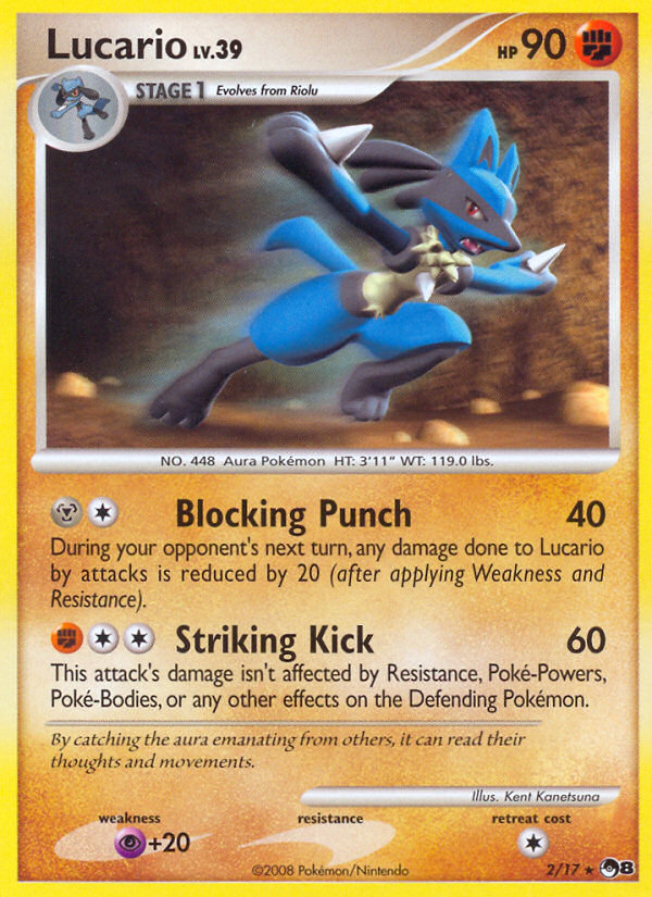 Lucario (2/17) [POP Series 8] | Galaxy Games LLC