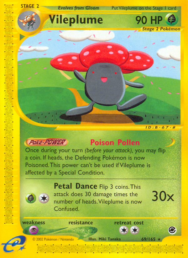 Vileplume (69/165) [Expedition: Base Set] | Galaxy Games LLC