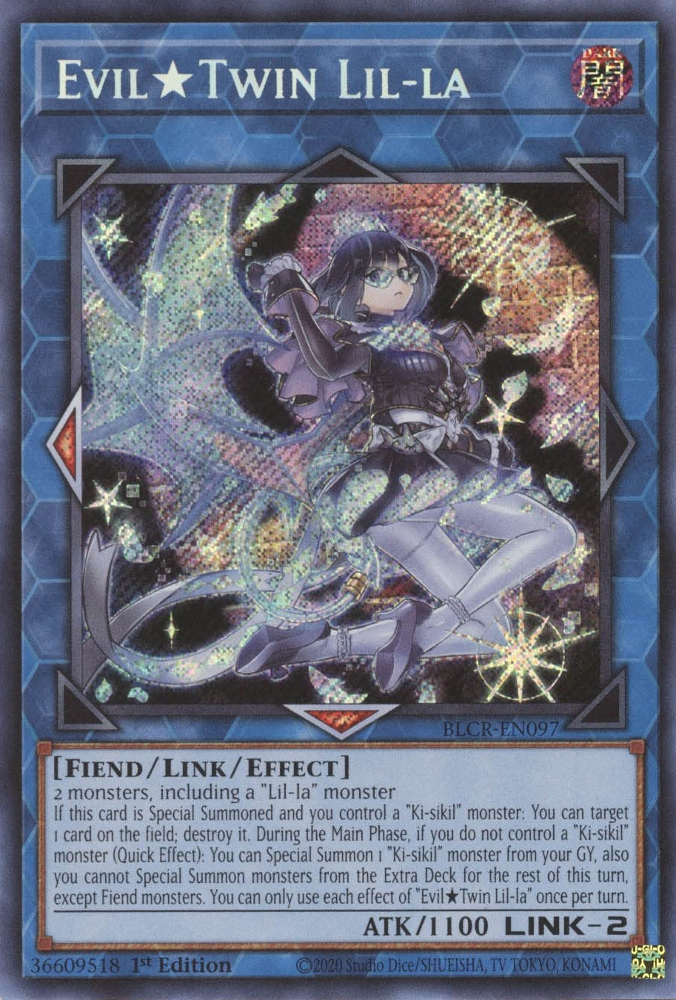 Evil Twin Lil-la [BLCR-EN097] Secret Rare | Galaxy Games LLC