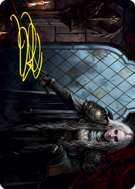 Thalia, Guardian of Thraben Art Card (Gold-Stamped Signature) [Innistrad: Crimson Vow Art Series] | Galaxy Games LLC