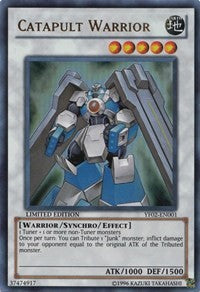 Catapult Warrior [YF02-EN001] Ultra Rare | Galaxy Games LLC