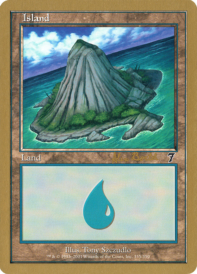 Island (ab335a) (Alex Borteh) [World Championship Decks 2001] | Galaxy Games LLC