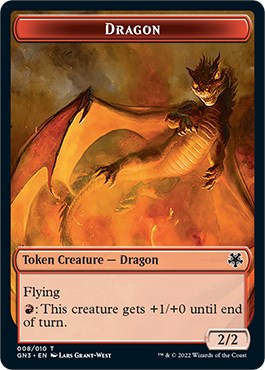 Dragon // Elf Warrior Double-Sided Token [Game Night: Free-for-All Tokens] | Galaxy Games LLC