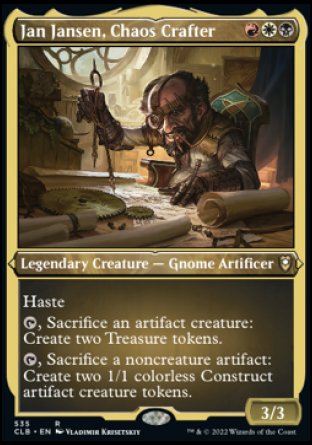 Jan Jansen, Chaos Crafter (Foil Etched) [Commander Legends: Battle for Baldur's Gate] | Galaxy Games LLC