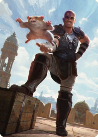 Minsc & Boo, Timeless Heroes Art Card (72) [Commander Legends: Battle for Baldur's Gate Art Series] | Galaxy Games LLC