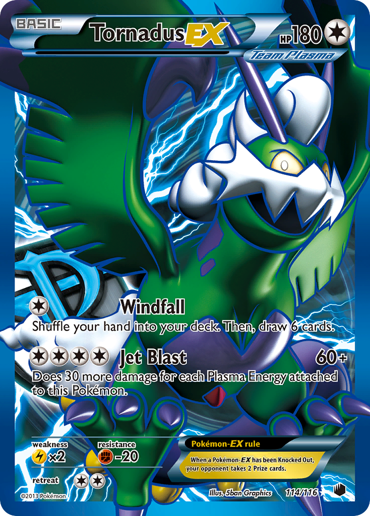 Tornadus EX (114/116) [Black & White: Plasma Freeze] | Galaxy Games LLC