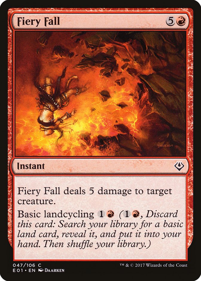 Fiery Fall [Archenemy: Nicol Bolas] | Galaxy Games LLC