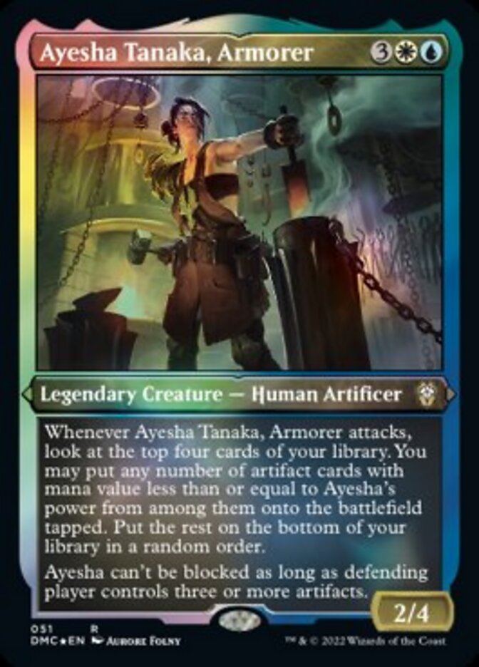 Ayesha Tanaka, Armorer (Foil Etched) [Dominaria United Commander] | Galaxy Games LLC