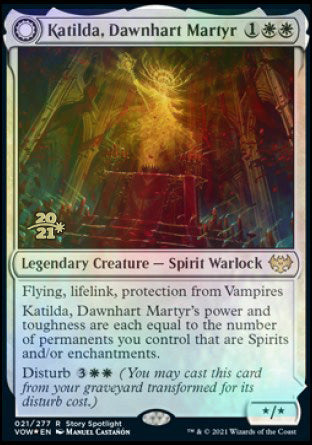 Katilda, Dawnhart Martyr // Katilda's Rising Dawn [Innistrad: Crimson Vow Prerelease Promos] | Galaxy Games LLC