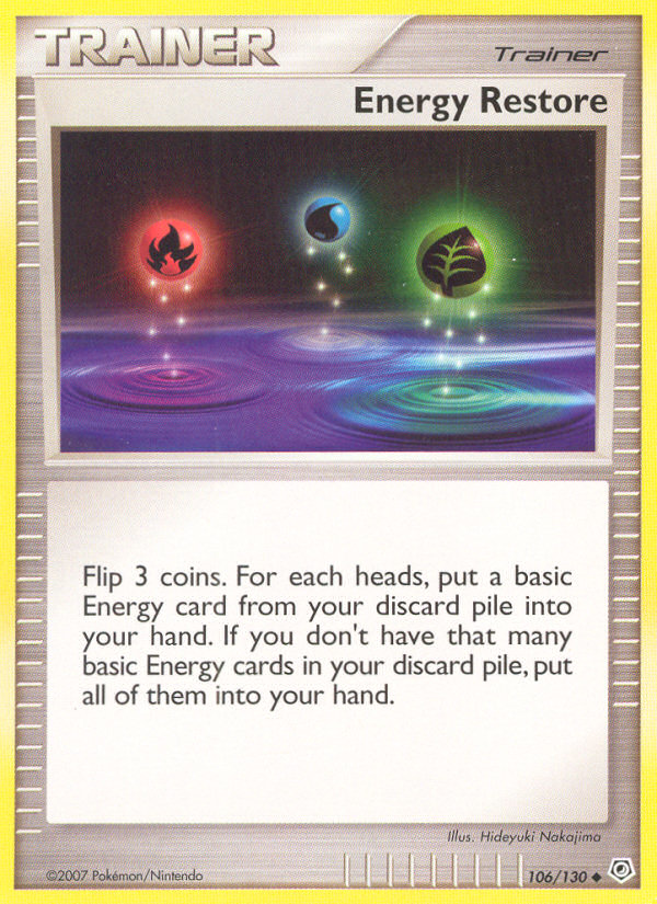 Energy Restore (106/130) [Diamond & Pearl: Base Set] | Galaxy Games LLC