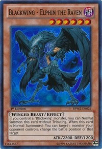 Blackwing - Elphin the Raven [BPW2-EN026] Super Rare | Galaxy Games LLC