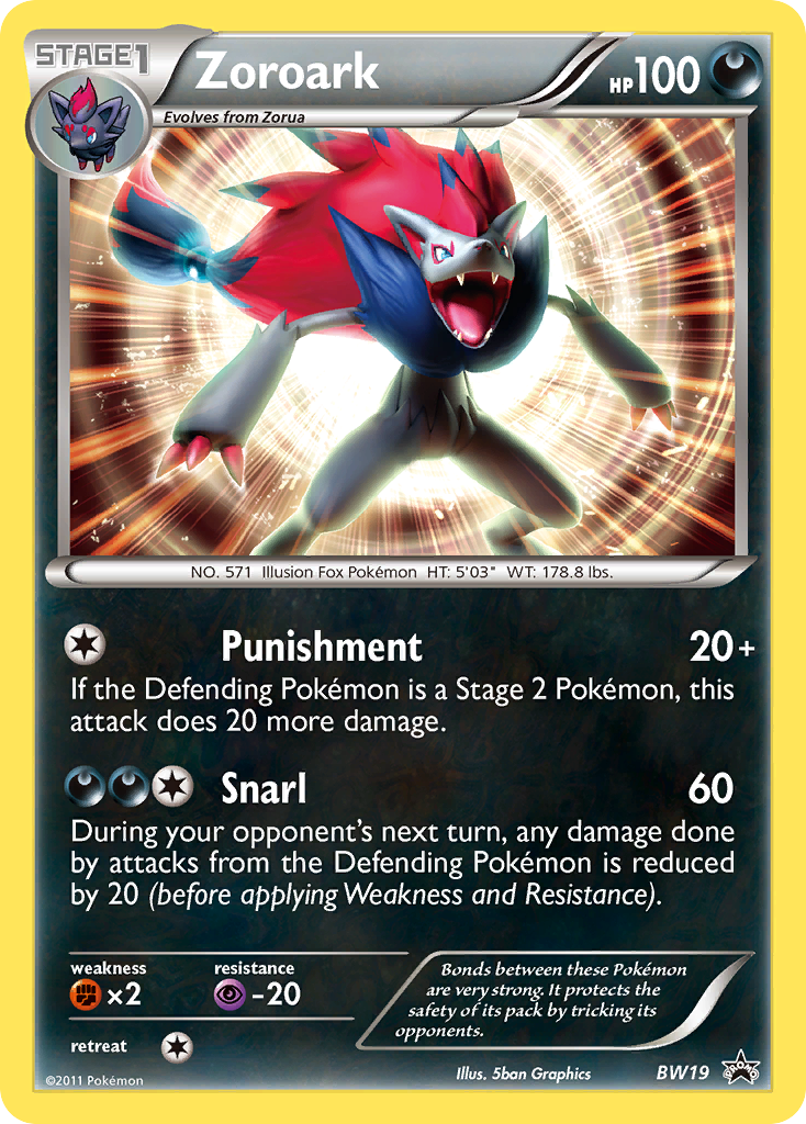 Zoroark (BW19) [Black & White: Black Star Promos] | Galaxy Games LLC