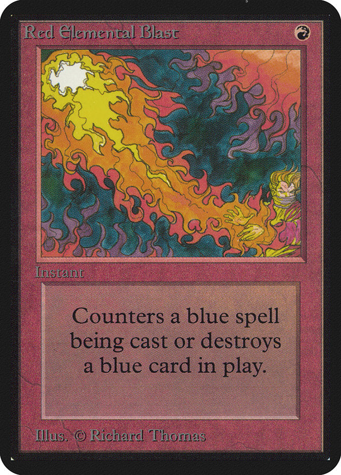 Red Elemental Blast [Alpha Edition] | Galaxy Games LLC