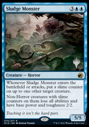 Sludge Monster (Promo Pack) [Innistrad: Midnight Hunt Promos] | Galaxy Games LLC