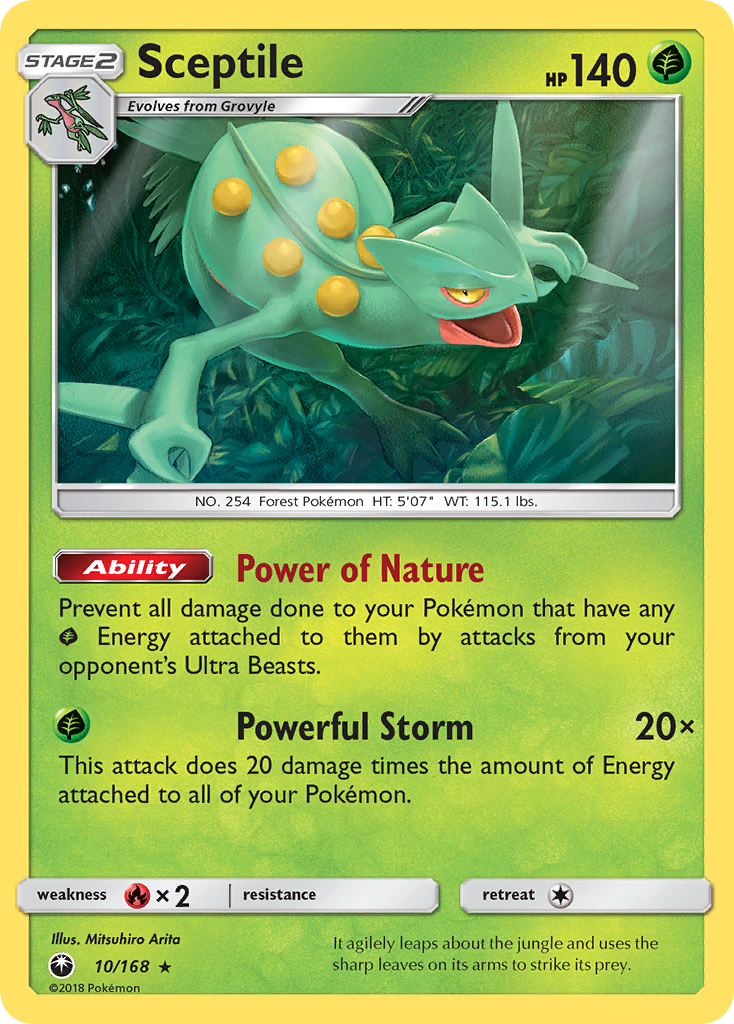 Sceptile (10/168) [Sun & Moon: Celestial Storm] | Galaxy Games LLC