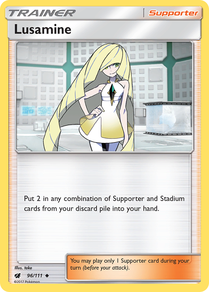 Lusamine (96/111) [Sun & Moon: Crimson Invasion] | Galaxy Games LLC