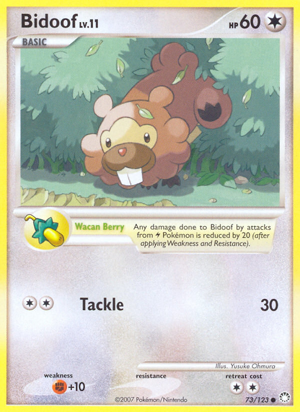 Bidoof (73/123) [Diamond & Pearl: Mysterious Treasures] | Galaxy Games LLC