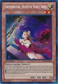 Gwenhwyfar, Queen of Noble Arms [LVAL-EN086] Secret Rare | Galaxy Games LLC