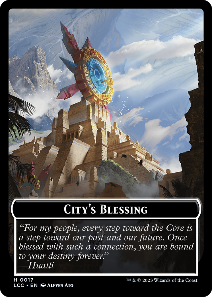 City's Blessing // Pirate (0005) Double-Sided Token [The Lost Caverns of Ixalan Commander Tokens] | Galaxy Games LLC