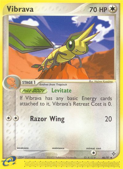 Vibrava (46/97) [EX: Dragon] | Galaxy Games LLC