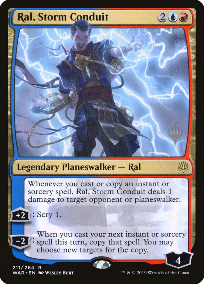 Ral, Storm Conduit (Promo Pack) [War of the Spark Promos] | Galaxy Games LLC