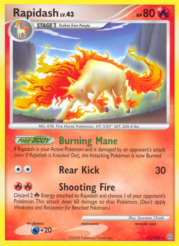 Rapidash (22/100) [Diamond & Pearl: Stormfront] | Galaxy Games LLC