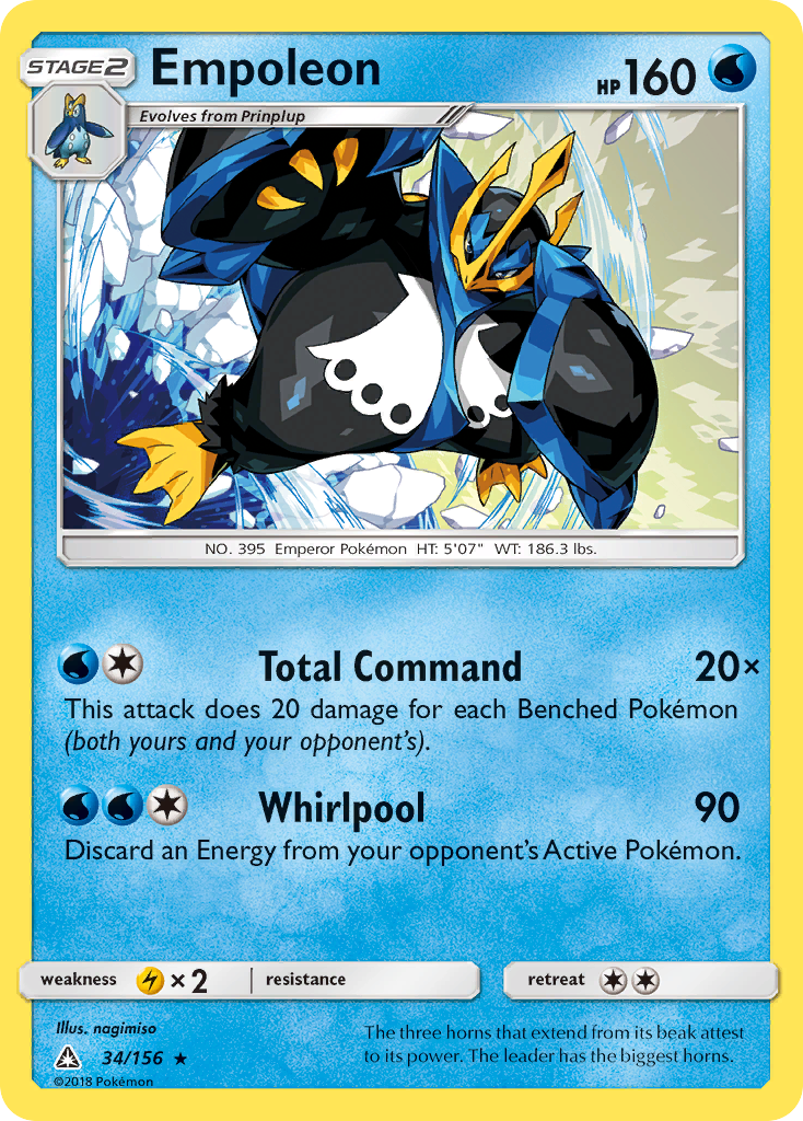 Empoleon (34/156) [Sun & Moon: Ultra Prism] | Galaxy Games LLC