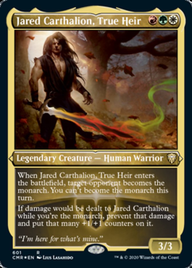 Jared Carthalion, True Heir (Etched) [Commander Legends] | Galaxy Games LLC