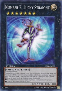 Number 7: Lucky Straight [SP14-EN027] Starfoil Rare | Galaxy Games LLC