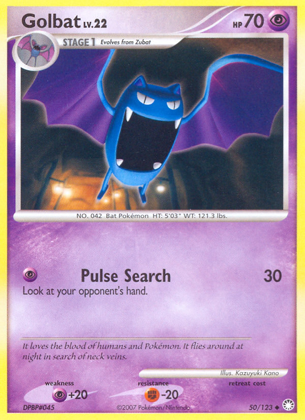 Golbat (50/123) [Diamond & Pearl: Mysterious Treasures] | Galaxy Games LLC