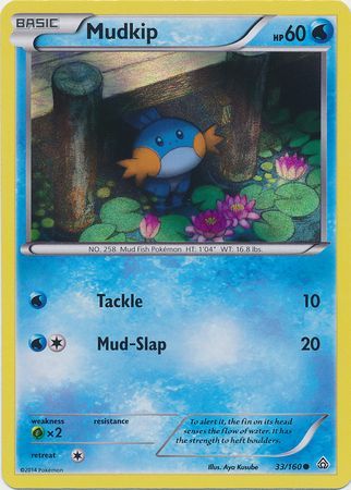 Mudkip (33/160) (Sheen Holo) [XY: Primal Clash] | Galaxy Games LLC