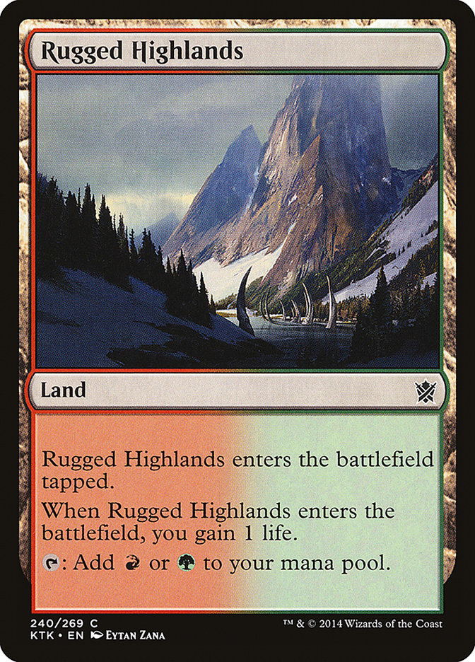 Rugged Highlands [Khans of Tarkir] | Galaxy Games LLC