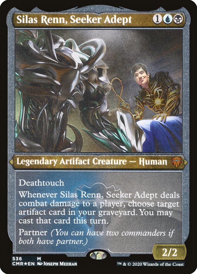 Silas Renn, Seeker Adept (Etched) [Commander Legends] | Galaxy Games LLC