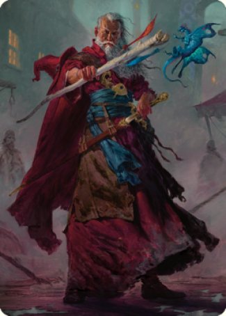 Elminster Art Card (64) [Commander Legends: Battle for Baldur's Gate Art Series] | Galaxy Games LLC