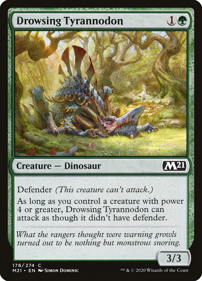 Drowsing Tyrannodon [Core Set 2021] | Galaxy Games LLC