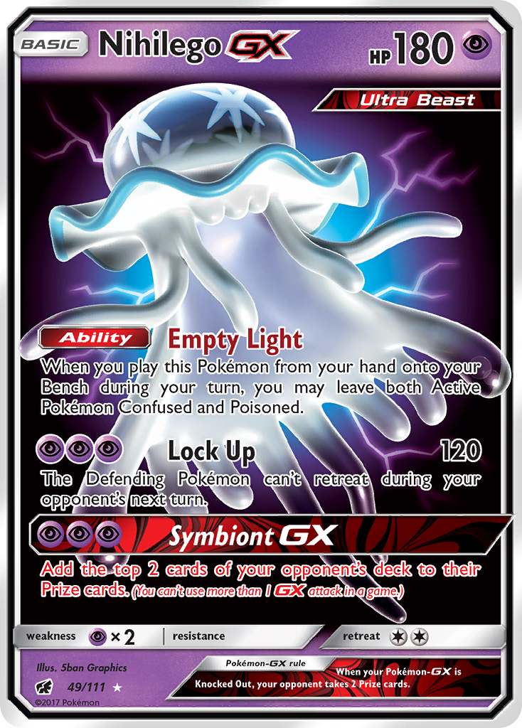 Nihilego GX (49/111) [Sun & Moon: Crimson Invasion] | Galaxy Games LLC