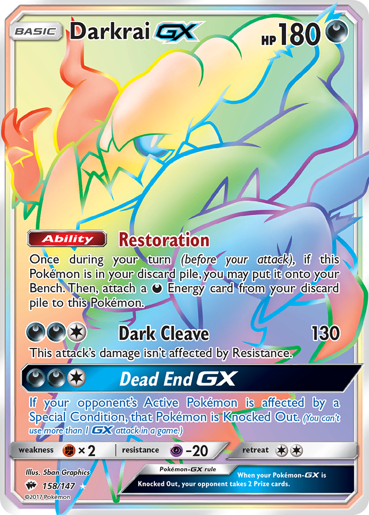 Darkrai GX (158/147) [Sun & Moon: Burning Shadows] | Galaxy Games LLC