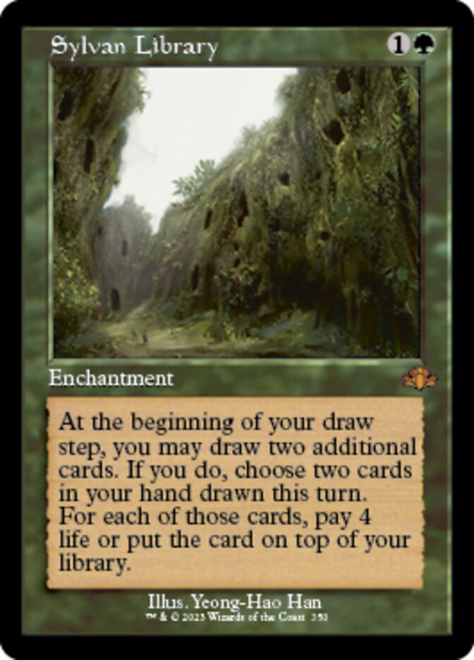 Sylvan Library (Retro) [Dominaria Remastered] | Galaxy Games LLC