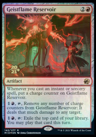 Geistflame Reservoir [Innistrad: Midnight Hunt Prerelease Promos] | Galaxy Games LLC