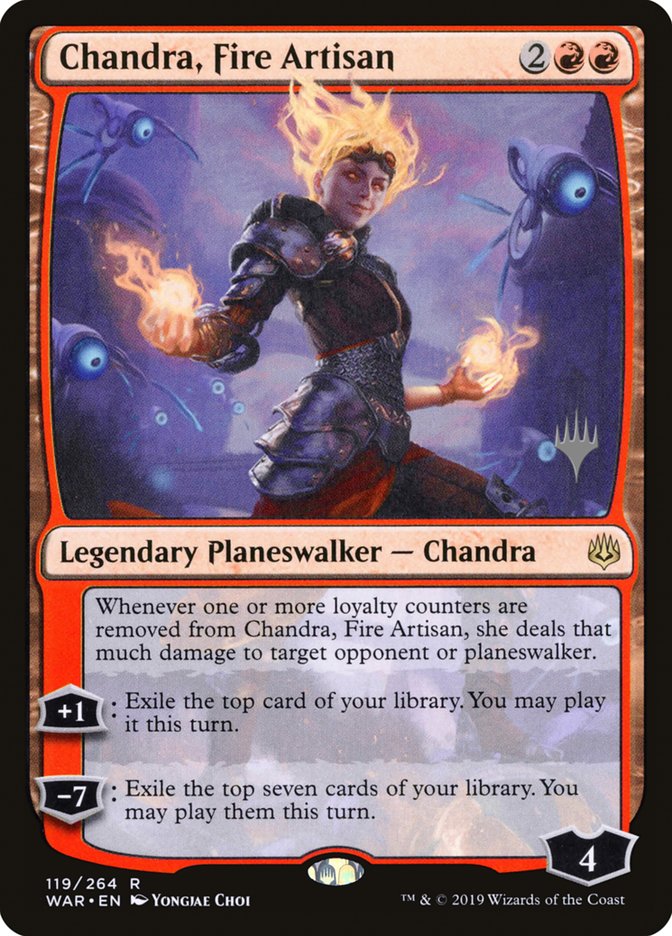 Chandra, Fire Artisan (Promo Pack) [War of the Spark Promos] | Galaxy Games LLC