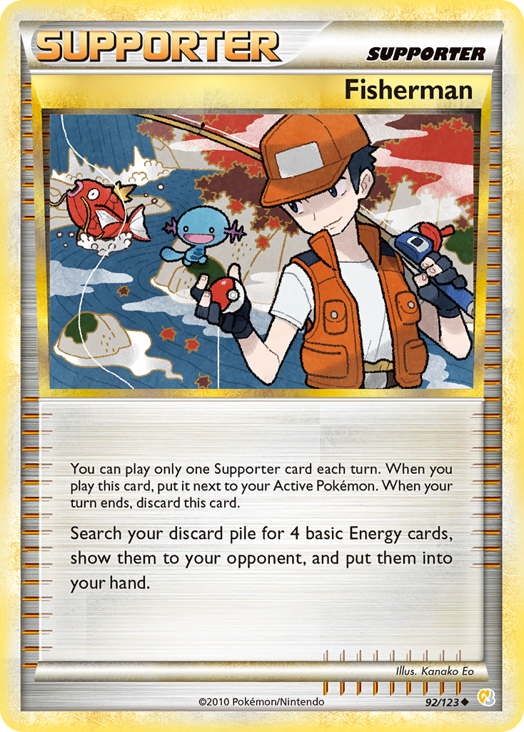 Fisherman (92/123) [HeartGold & SoulSilver: Base Set] | Galaxy Games LLC