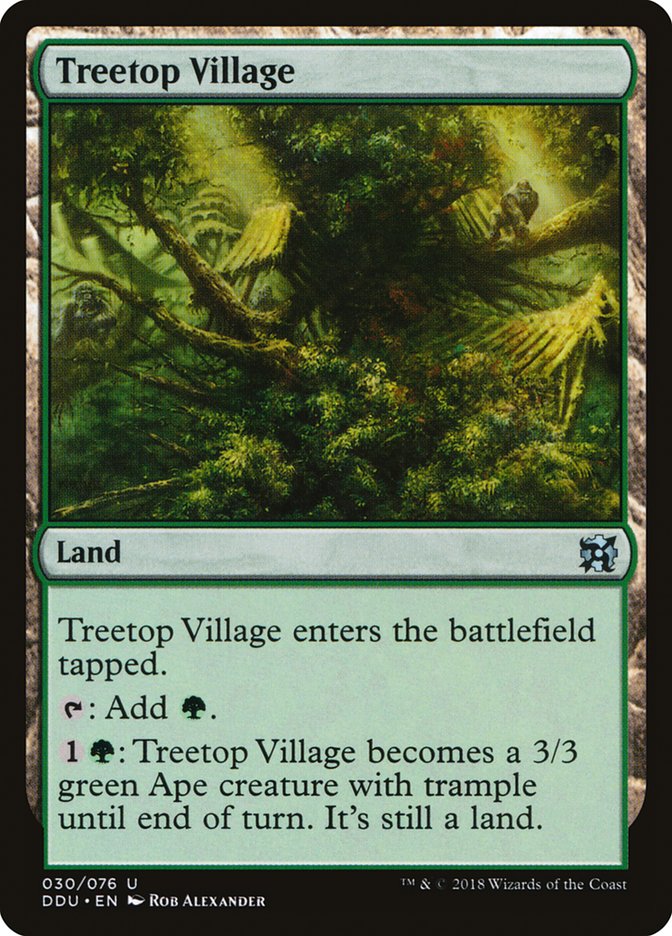 Treetop Village [Duel Decks: Elves vs. Inventors] | Galaxy Games LLC