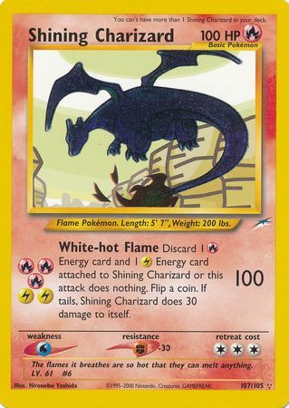 Shining Charizard (107/105) [Neo Destiny Unlimited] | Galaxy Games LLC