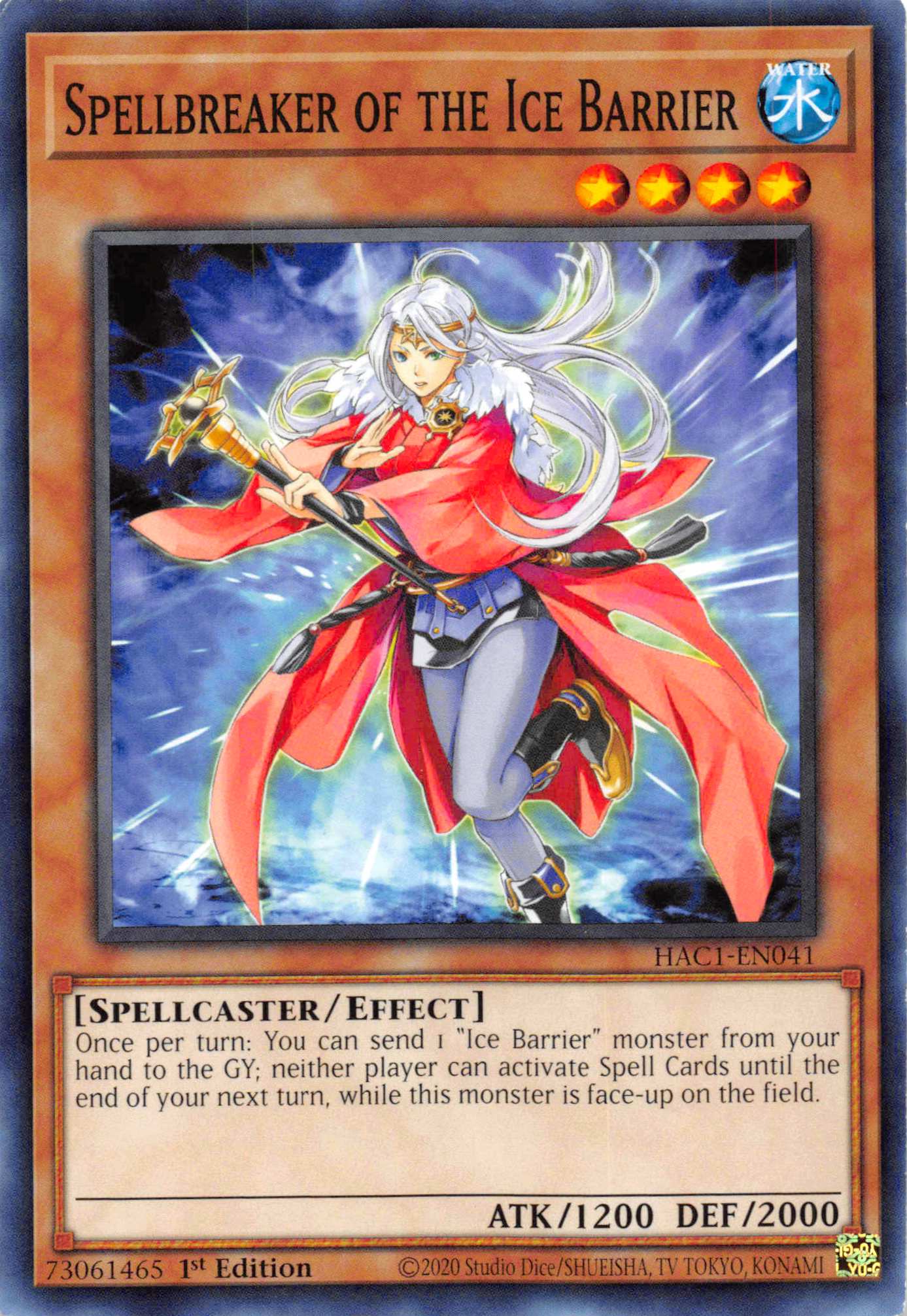 Spellbreaker of the Ice Barrier [HAC1-EN041] Common | Galaxy Games LLC