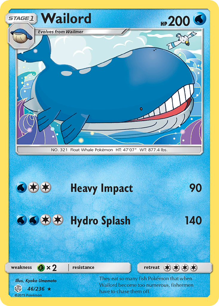 Wailord (46/236) [Sun & Moon: Cosmic Eclipse] | Galaxy Games LLC