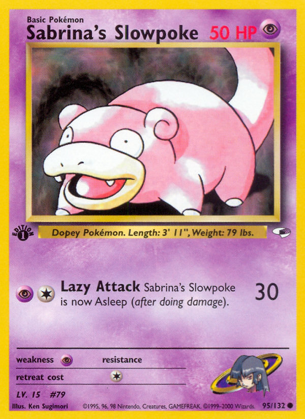 Sabrina's Slowpoke (95/132) [Gym Heroes 1st Edition] | Galaxy Games LLC