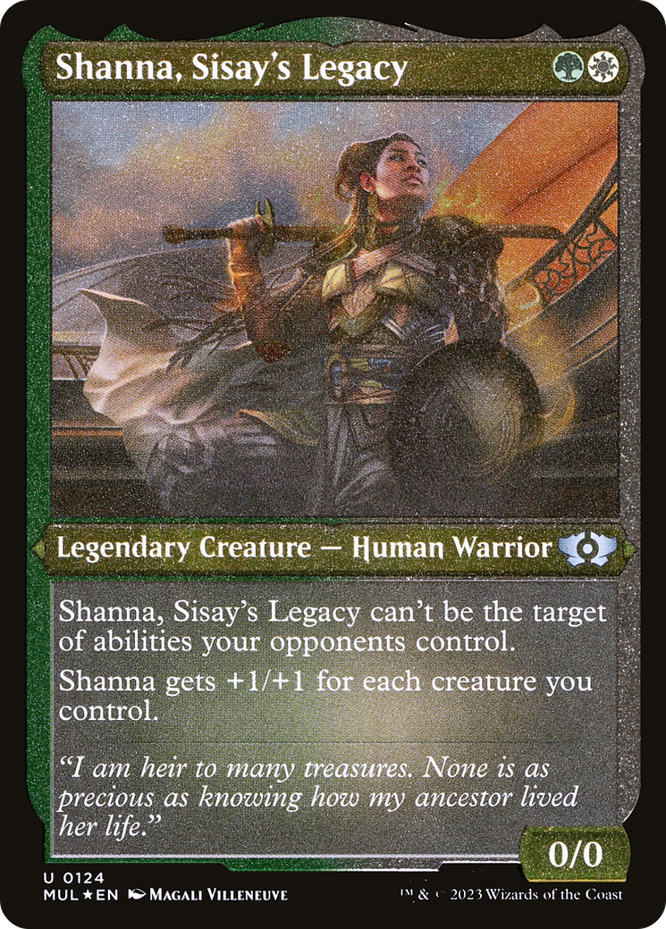 Shanna, Sisay's Legacy (Foil Etched) [Multiverse Legends] | Galaxy Games LLC