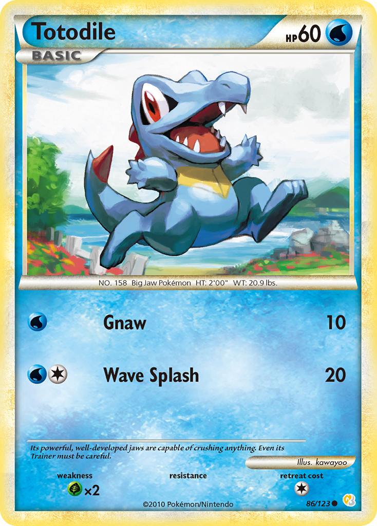 Totodile (86/123) [HeartGold & SoulSilver: Base Set] | Galaxy Games LLC