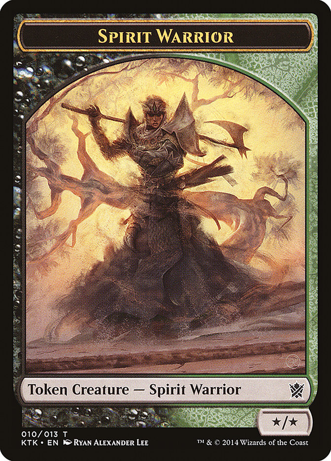 Spirit Warrior Token [Khans of Tarkir Tokens] | Galaxy Games LLC